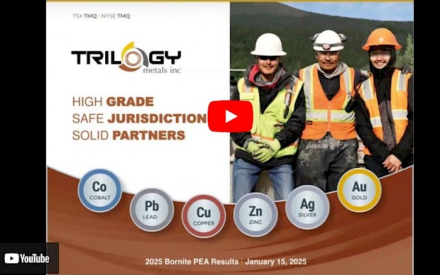 Trilogy Metals webinar to discuss results from the 2025 Bornite Preliminary Economic Assessment